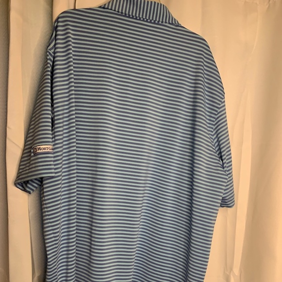 Peter Millar Summer Comfort Polo, Blue Stripes, XL - Picture 3 of 7